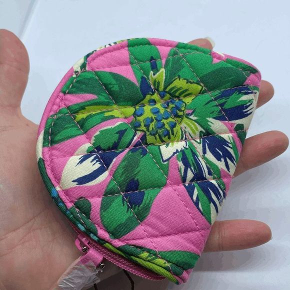 Vera Bradley NWT Tropical Paradize Small Zippered Coin Purse / Pouch - Picture 6 of 7
